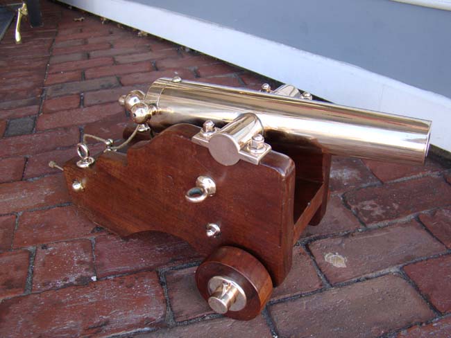 A beautiful late 19th century brass signal cannon by R.H. Brown & Co., of New Haven, CT., circa 1890